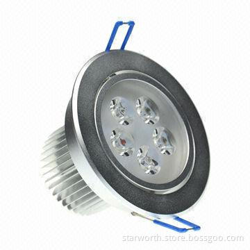 LED Downlight Ceiling Light with 5W, 80Ra CRI, 2,700 to 6,000K, 80lm/W, CE/CB/SAA/ETL/RoHS Marks